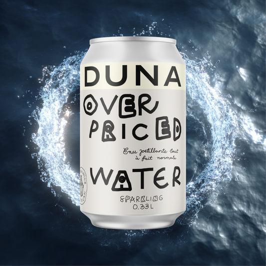DUNA x overpriced water – Sparkling 0.33L